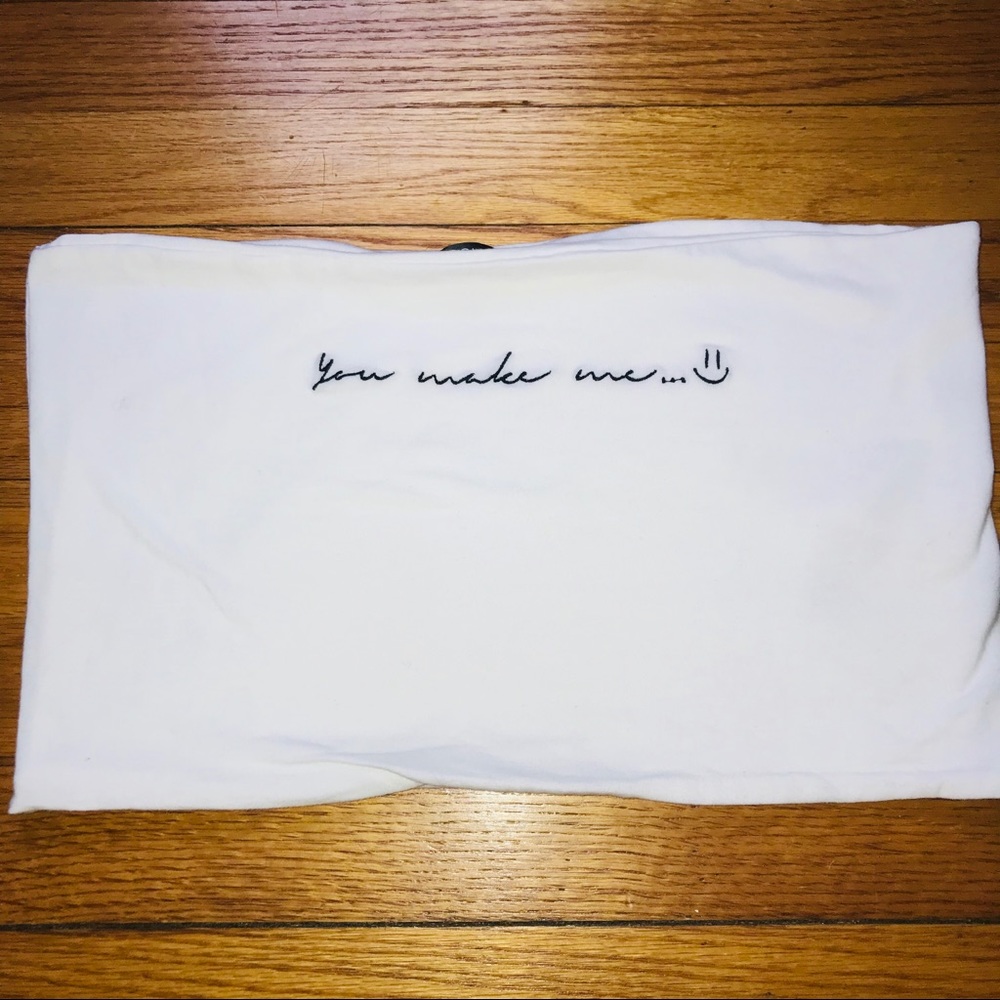 White Crop Top TOPSHOP